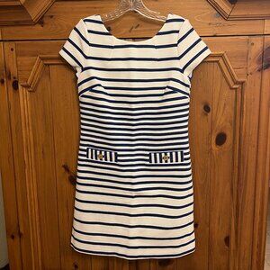Lilly Pulitzer Layton Shift Dress True Blue Engineered Stripe Size Small NWT